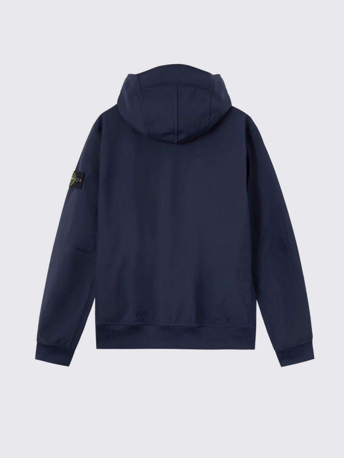 STONE ISLAND Black Casual Bomber Jacket Men’s