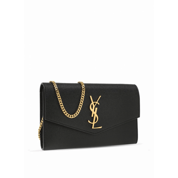 Saint Laurent Uptown Leather Shoulder Bag Crossbody Black