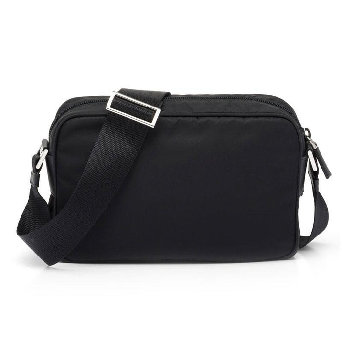 PRADA Re-Nylon Unisex Messenger Bag Black Crossbody