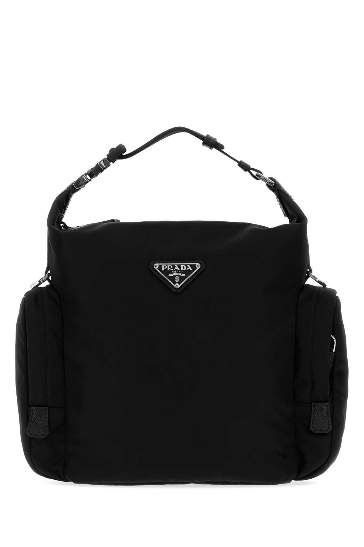 PRADA Black Leather Crossbody Bag