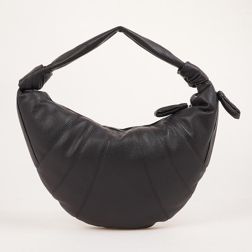 Lemaire Fortune Croissant Shoulder Bag Brown Leather Women