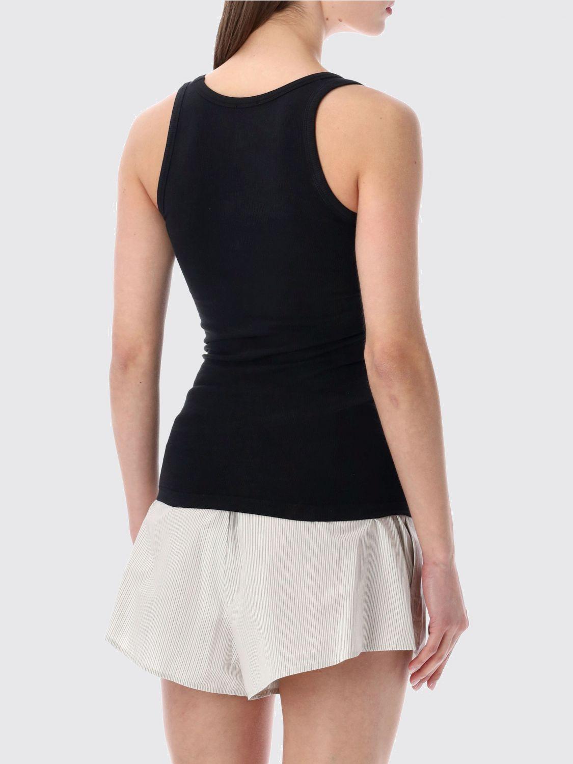 Maison Margiela White Cotton Sleeveless Tank Top