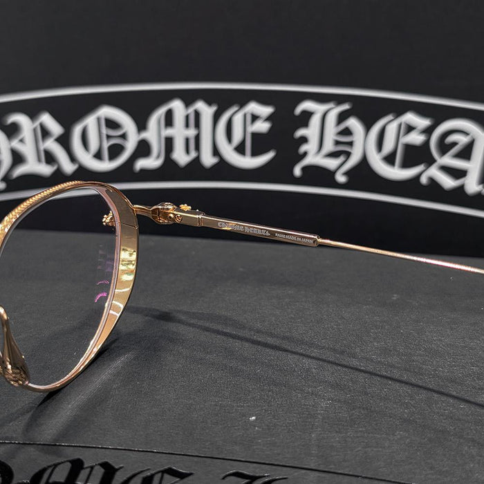 Chrome Hearts Black Gold Bagarsolez Eyeglasses