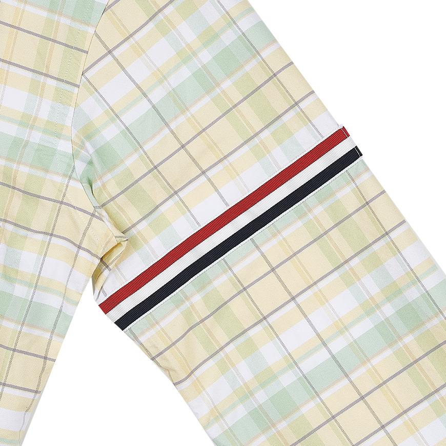 THOM BROWNE Oxford Armband Long Sleeve Shirt Navy Men