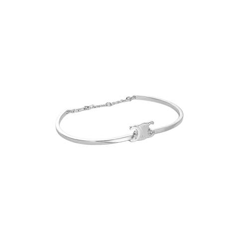 CELINE Triomphe Articulated Bracelet Gold Finish Brass