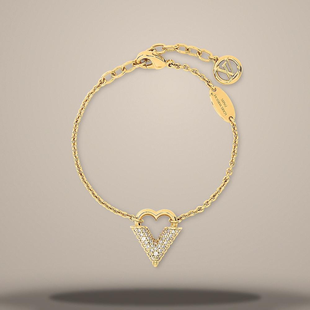 Louis Vuitton Essential Love Gold-Tone Metal Bracelet