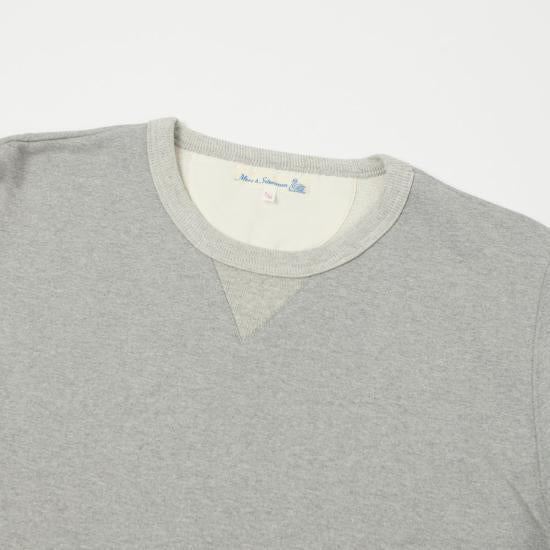 Merz b. Schwanen Grey Melange Long Sleeve Sweatshirt Cotton 3S4880