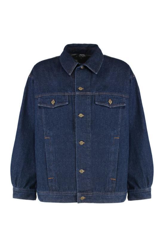 A.P.C. Navy Cotton Jacket for Men COHJIH02913IAL INDIGO DOM