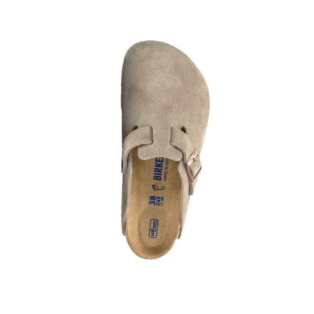 Birkenstock Boston Clog Mule Slippers Men’s Brown Suede
