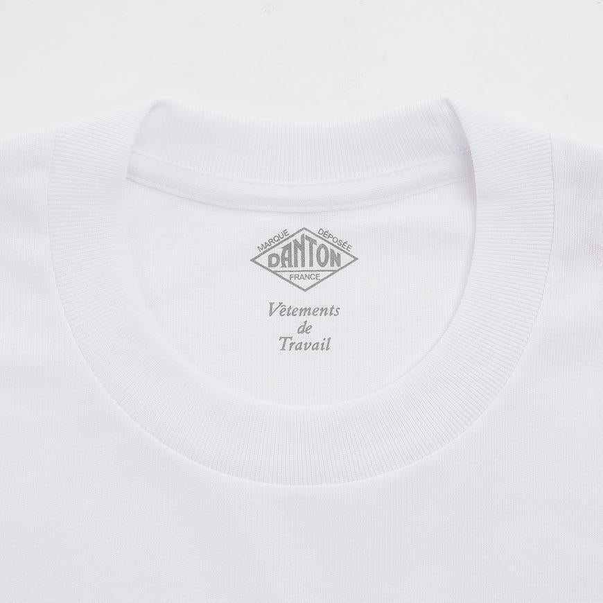 DANTON Men's Short Sleeve Pocket T-Shirt C0198 TCB WHITE