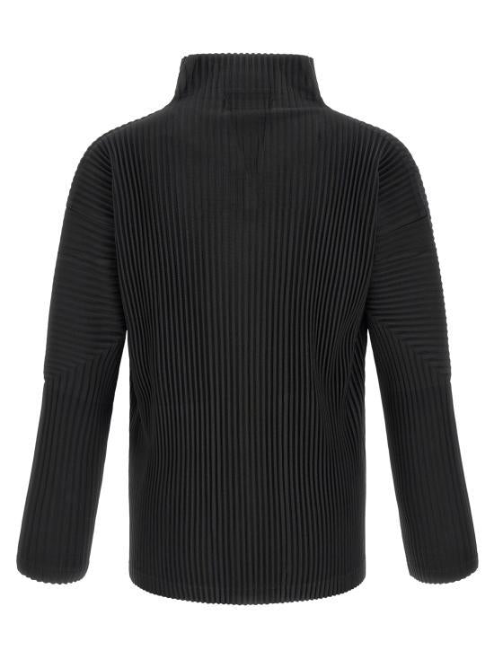 Issey Miyake Homme Plissé Black Pleated Jacket