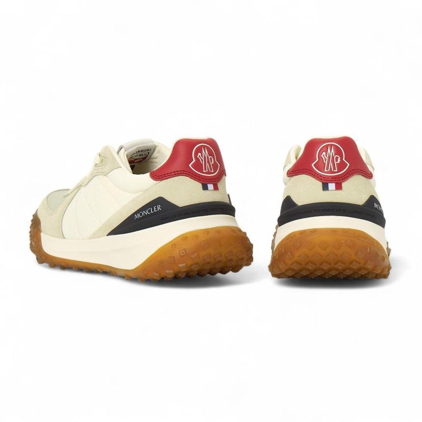 Moncler City Trek Men’s Leather Low-Top Sneakers White