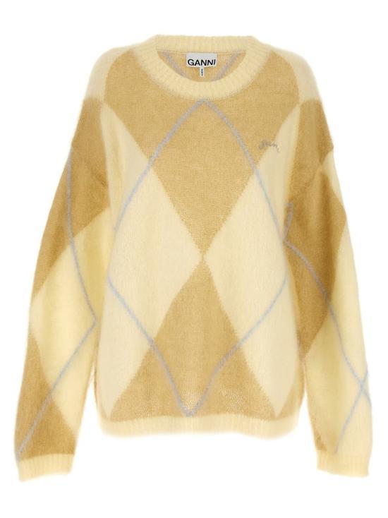 GANNI Black Wool Round Neck Knit Sweater K2246999