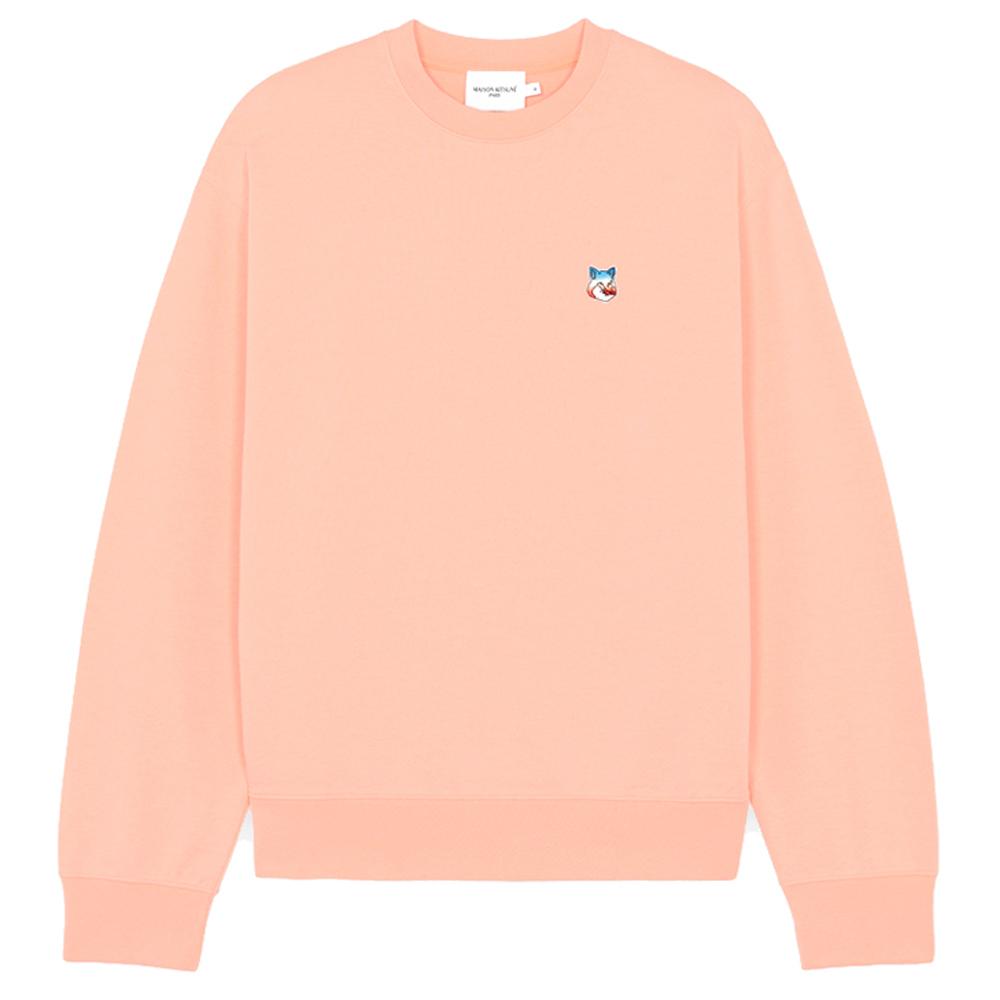 Maison Kitsune Men's Fox Head Loose Fit Crewneck Sweatshirt IU00349KM0021 P612