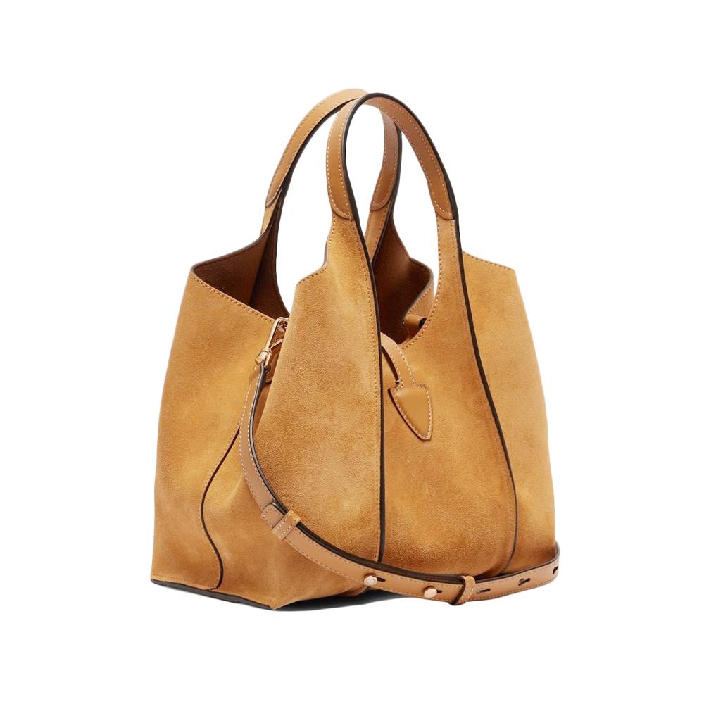 Tods Timeless Suede Mini Shopper Crossbody Bag Brown XBWTSBA9100 P3A S403