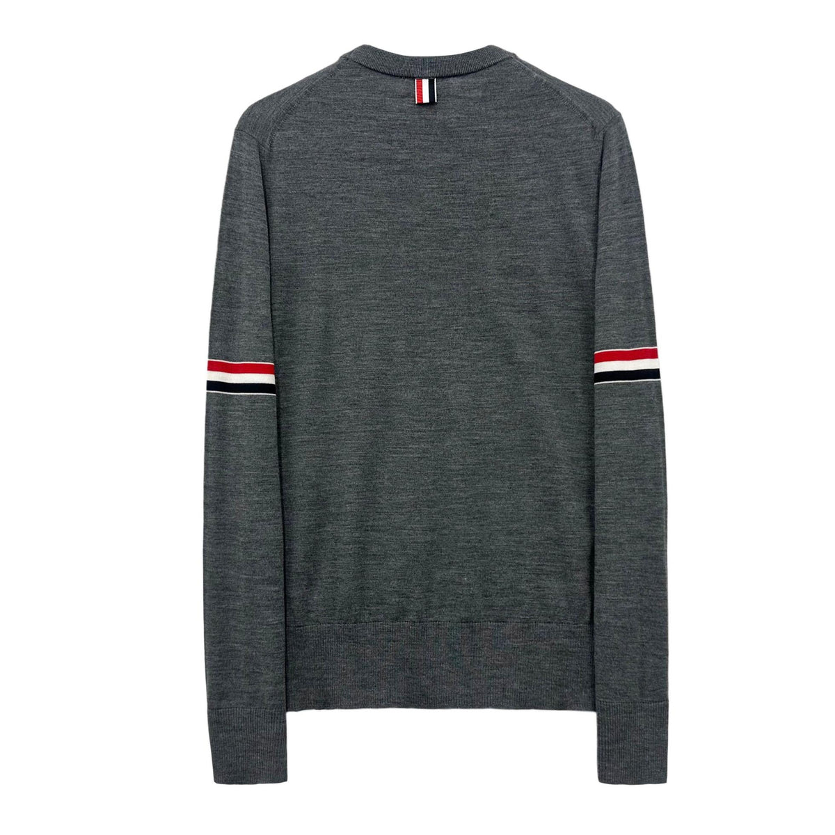 THOM BROWNE Armband Wool Crewneck Knit Sweater MKA412A 035