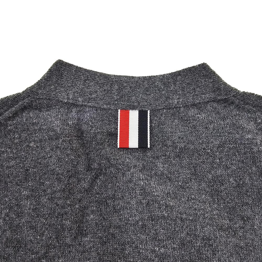THOM BROWNE Women’s Classic Cashmere Cardigan Mid Grey