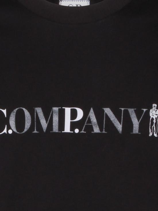CP Company Black Short Sleeve T-Shirt Men Cotton