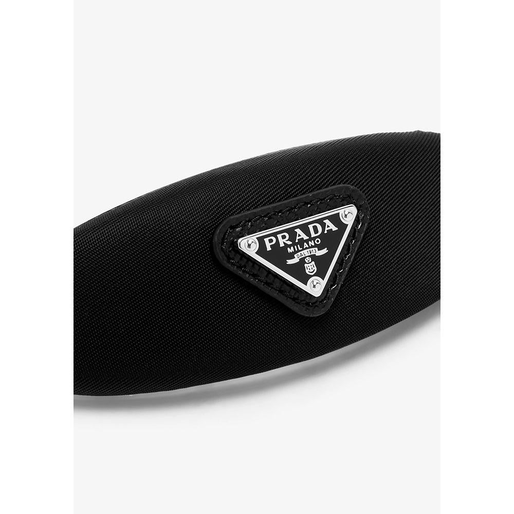 PRADA Re-Nylon Black Hair Clip Hairpin Accessory