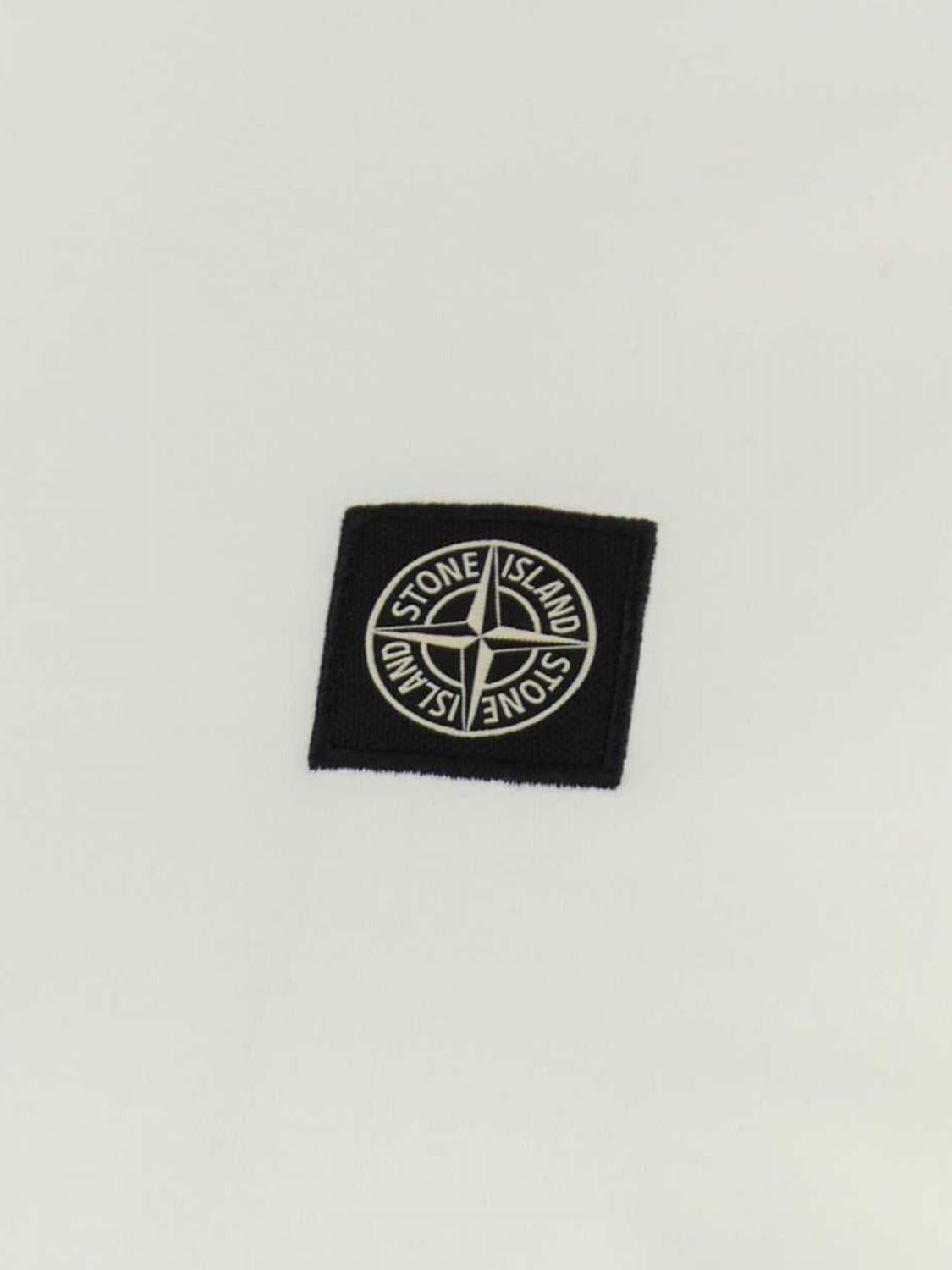STONE ISLAND Black Cotton Long Sleeve Shirt