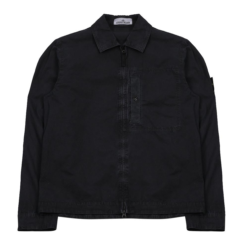 STONE ISLAND Brushed Cotton Canvas Old Effect Overshirt Organi K1S15 S00WN V0120