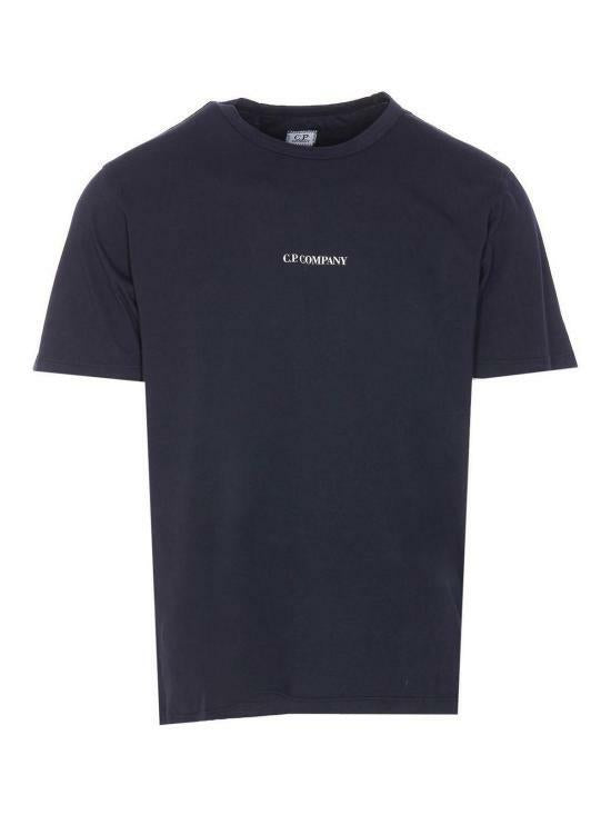 CP Company Jersey Logo Short Sleeve T-Shirt Navy Men