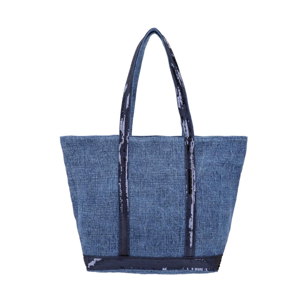 Vanessa Bruno Cabas Sequin Linen Zip Medium Women’s Tote Bag 0PVE31 V40378 890
