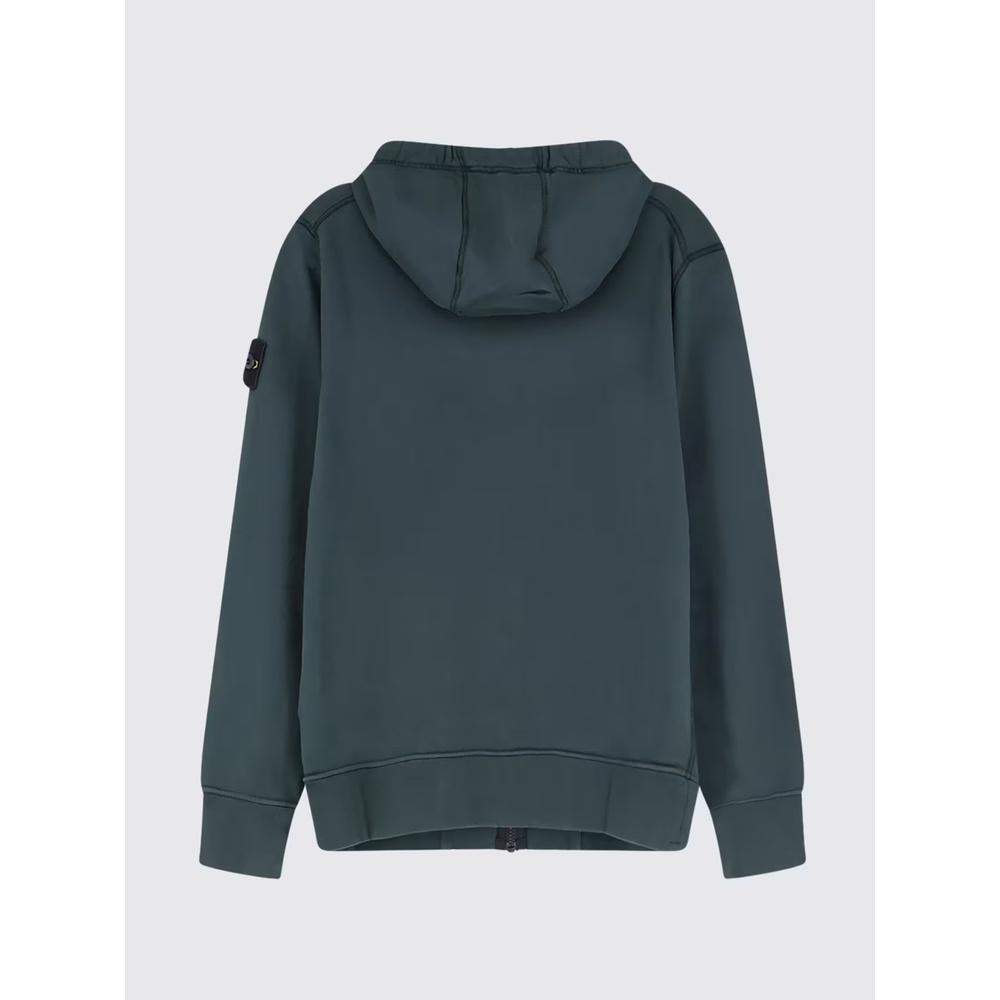 STONE ISLAND Cotton Fleece Zip Hoodie Jacket for Men V005S