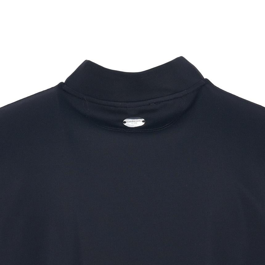 MARK&LONA Navy Men’s Golf Mock Neck Short Sleeve T-Shirt