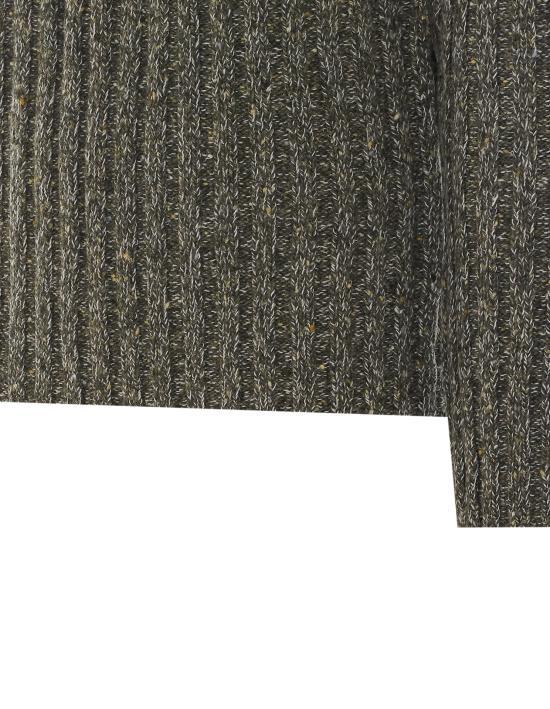 GOLDEN GOOSE Forest Green Wool Round Neck Sweater Men’s