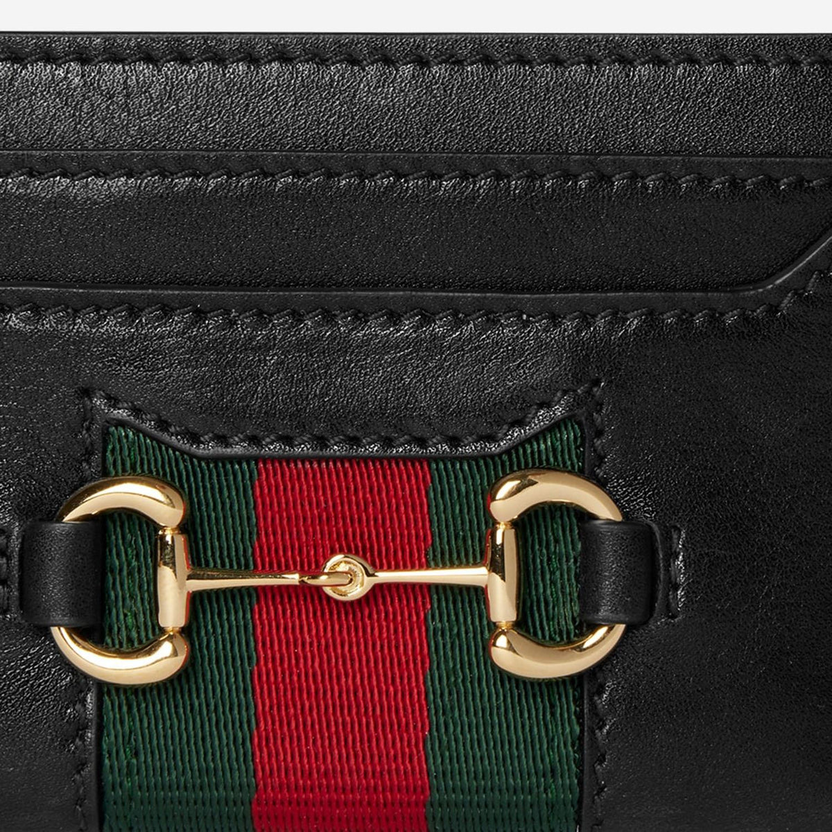GUCCI Leather Card Holder Wallet