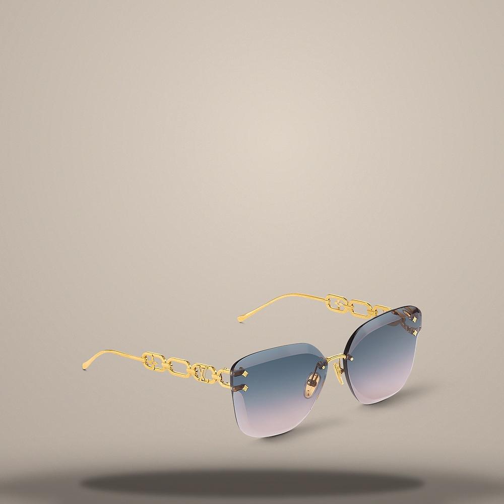 Louis Vuitton Men's Rimless Jewel Cat-Eye Sunglasses