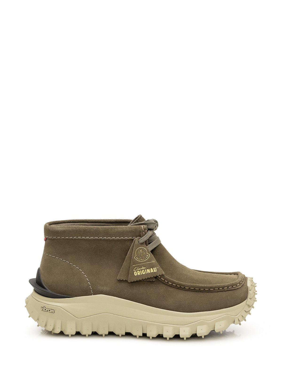 Moncler Leather Lace-Up Work Boots for Men