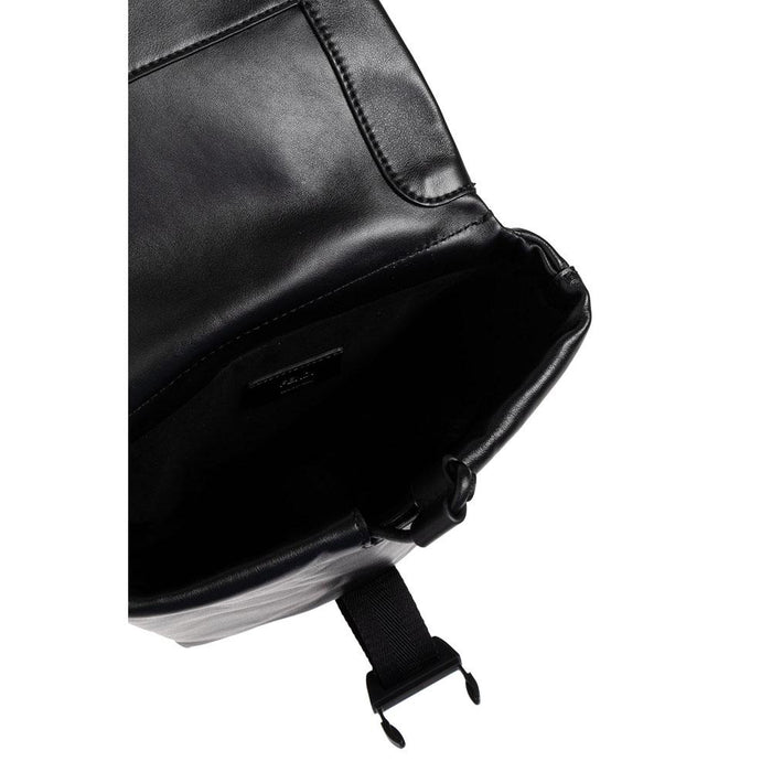 FENDI Flux Crossbody Bag Black Leather