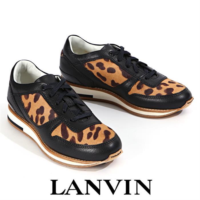 Lanvin Leopard Print Women’s Low-Top Sneakers KAMA A15 6510