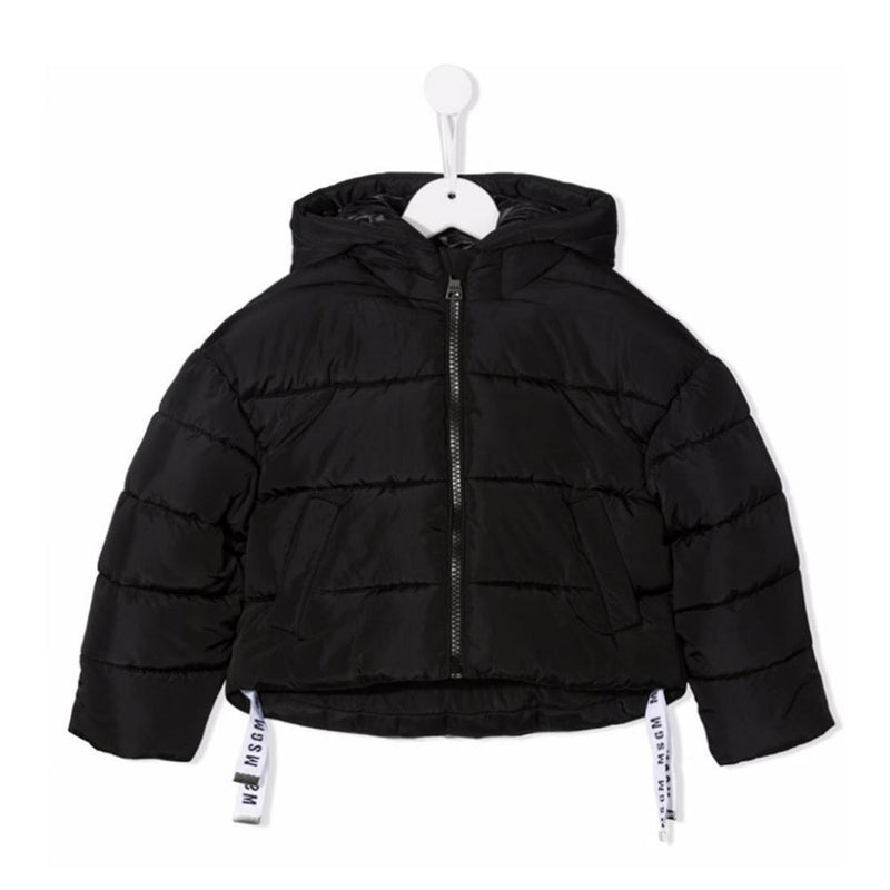 MSGM Womens Drawstring Hooded Puffer Jacket