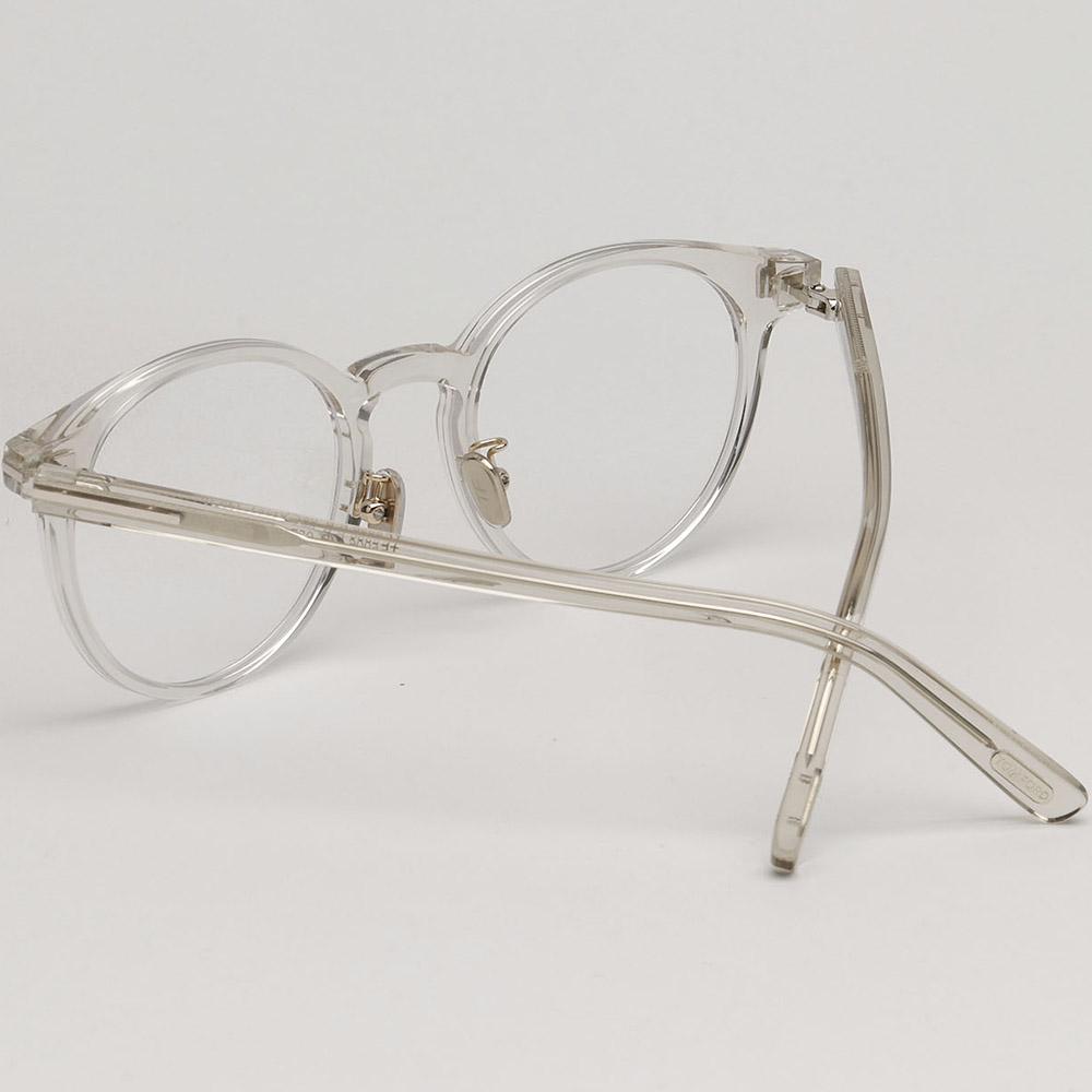 TOM FORD Blue Light Blocking Clear Round Acetate Eyeglasses Unisex TF5996KB 057