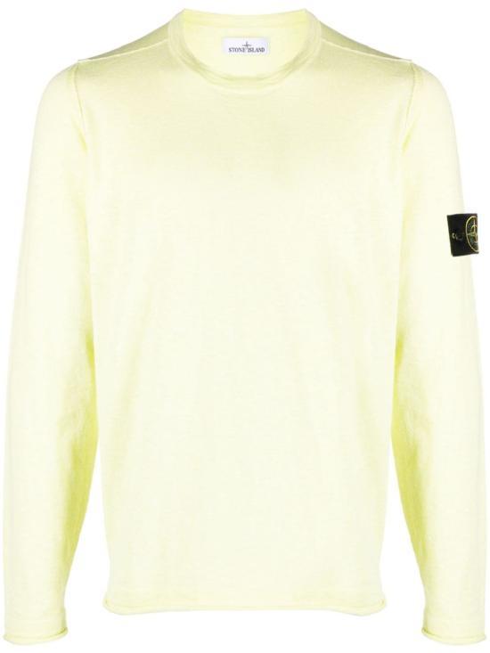 STONE ISLAND Lemon Crewneck Knit Sweater for Men 8015502 B0 V0031