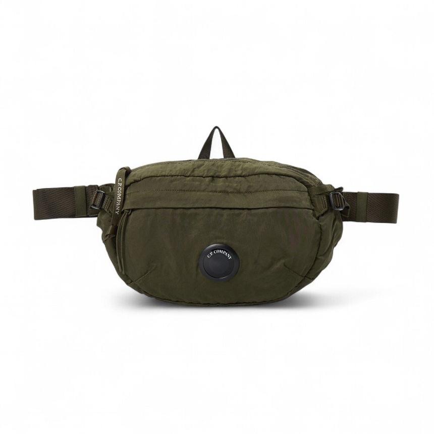 CP Company Unisex Nylon Hip Pack Crossbody Bag Green