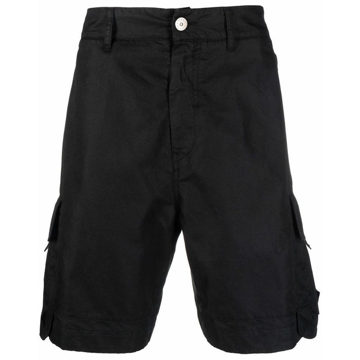 STONE ISLAND Shadow Project Black Cargo Shorts 7619L0328 V2029