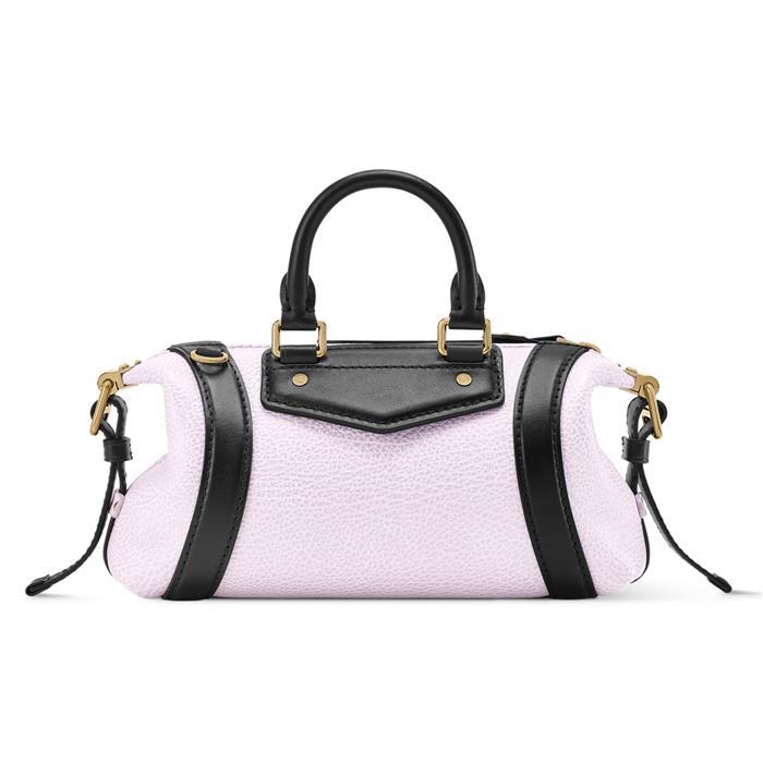 Louis Vuitton Black Leather Nano LV Biker Shoulder Bag