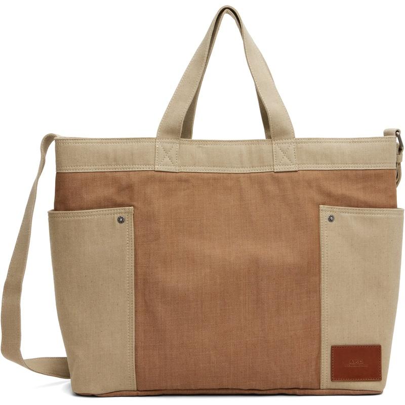 A.P.C. Javin Cabas Canvas Tote Bag Black Unisex