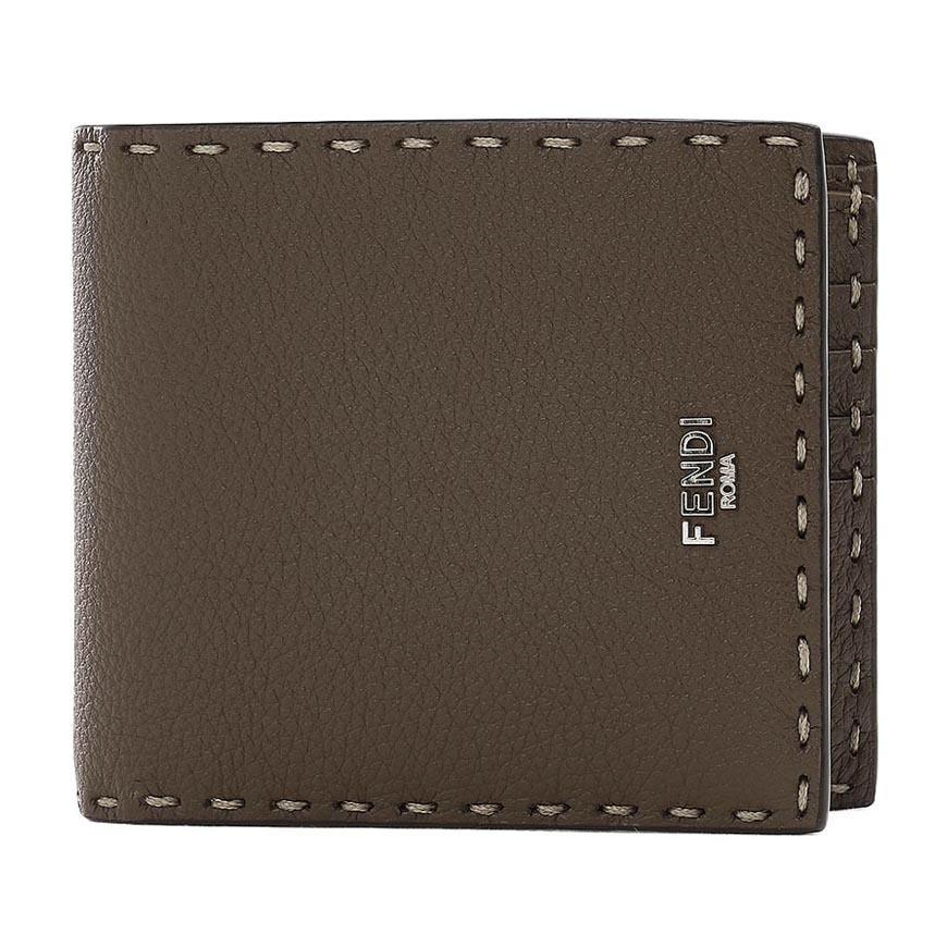 FENDI Selleria Leather Bifold Wallet for Men