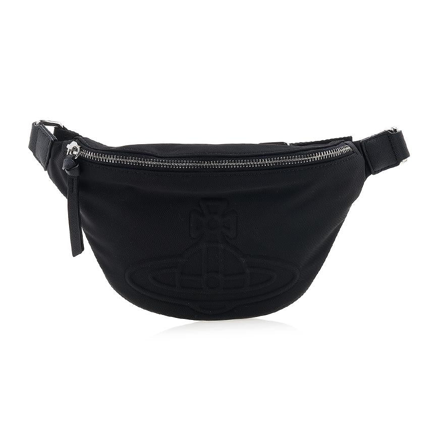 Vivienne Westwood Hilda Small Belt Bag Black Leather Crossbody