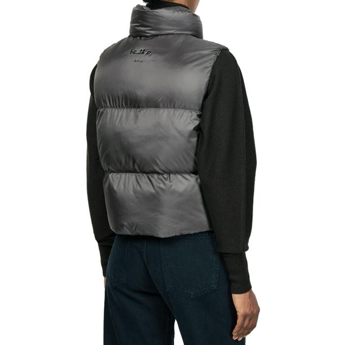Max Mara Dark Gray Puffer Vest