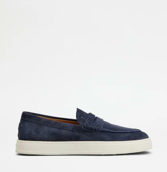Tods Suede Loafers Men’s Brown Slip-On Shoes
