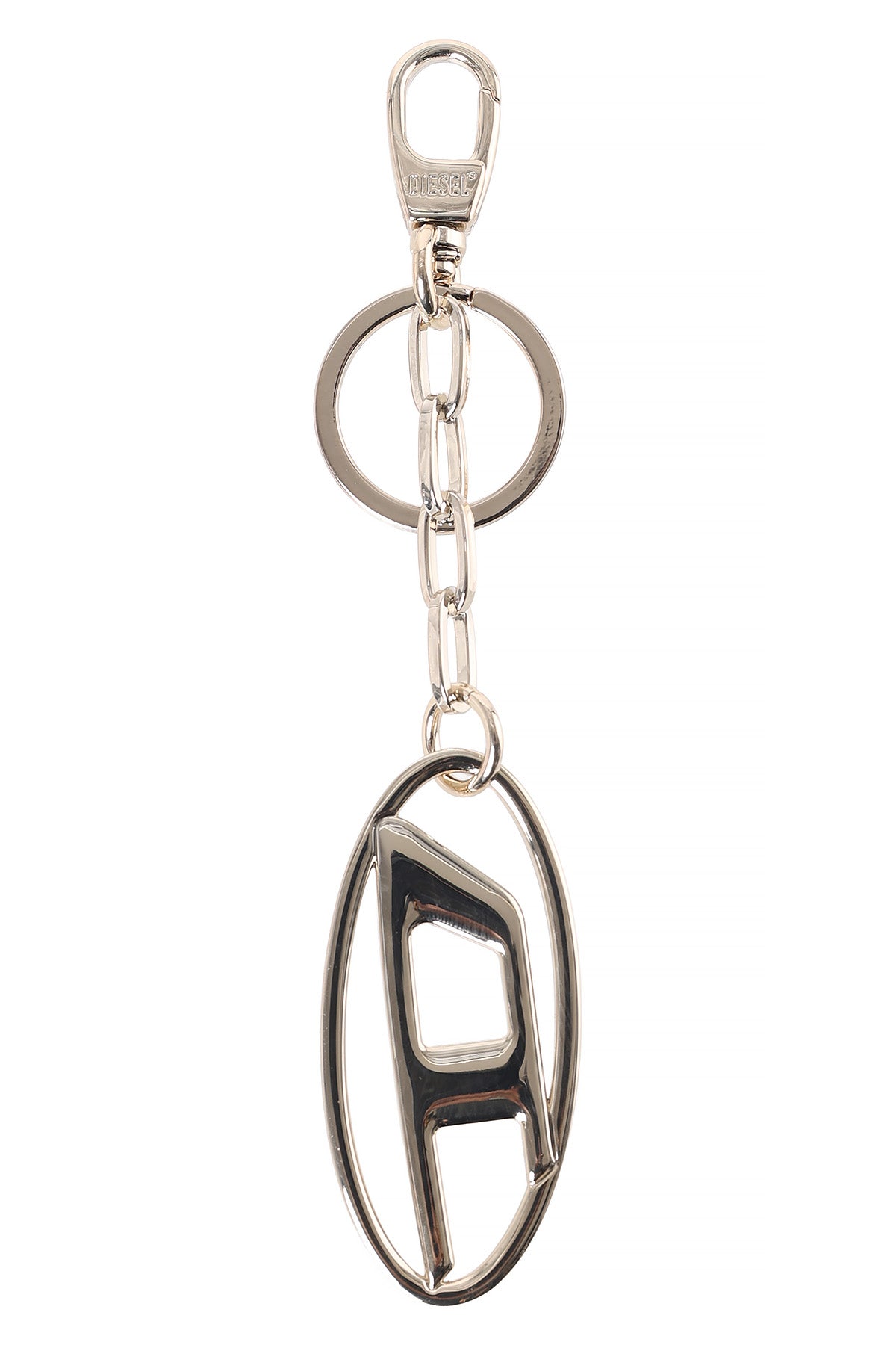 DIESEL HOLYC Blue Metal Keyring Keychain Unisex