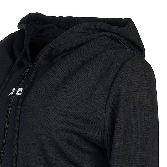 courreges Women’s Hooded Cropped Zip-Up Jacket Black