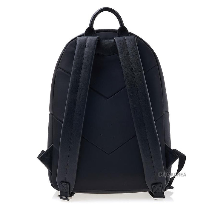 Emporio Armani Men's Logo Backpack Navy Blue Synthetic