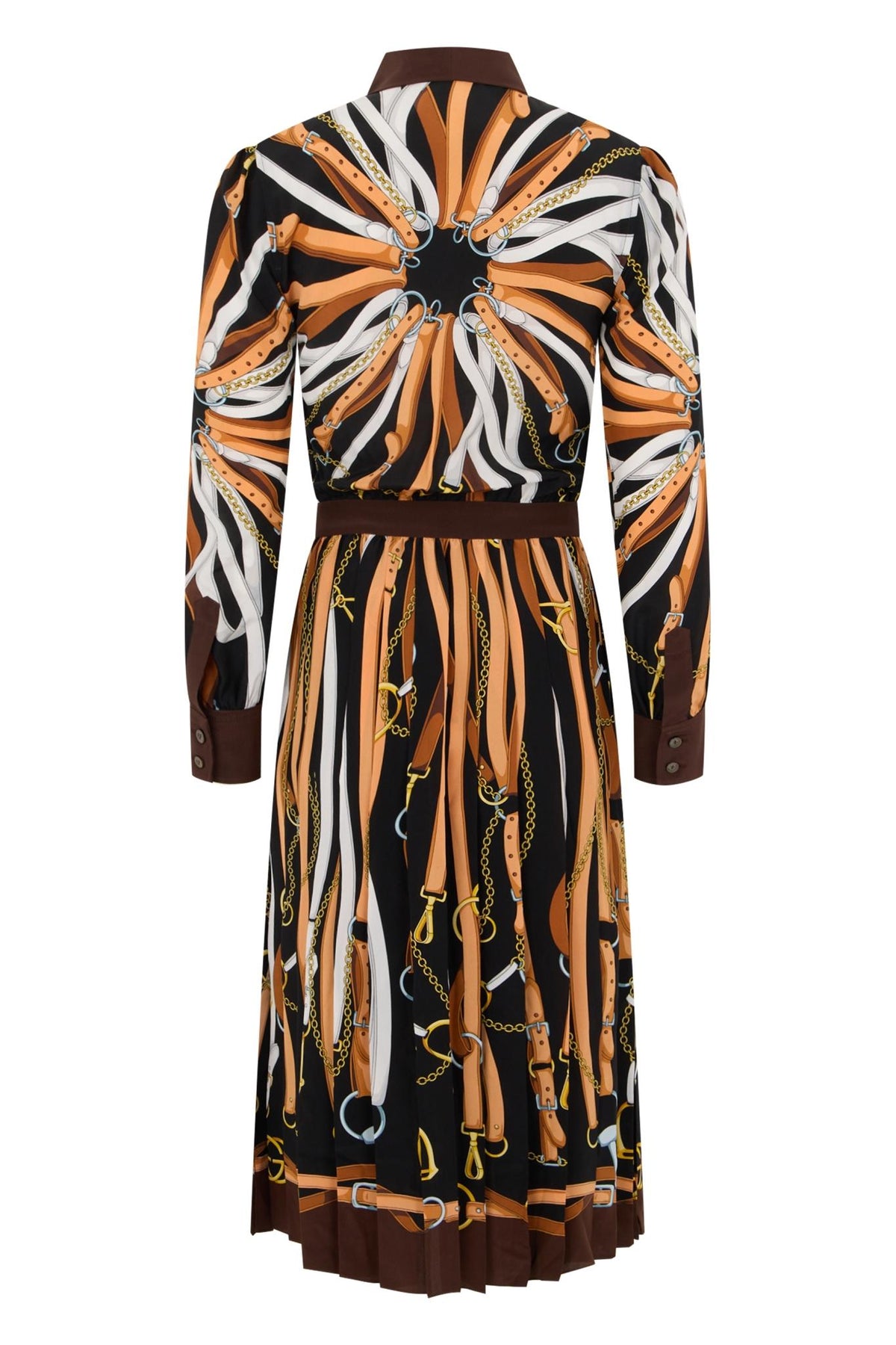 GUCCI Long Sleeve Midi Dress Black